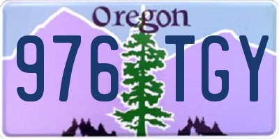 OR license plate 976TGY