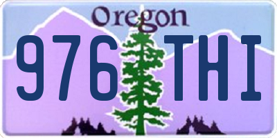 OR license plate 976THI