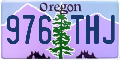 OR license plate 976THJ