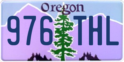 OR license plate 976THL