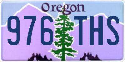 OR license plate 976THS