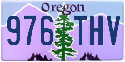 OR license plate 976THV