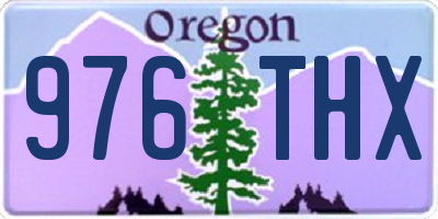 OR license plate 976THX