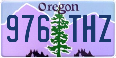 OR license plate 976THZ