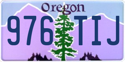 OR license plate 976TIJ