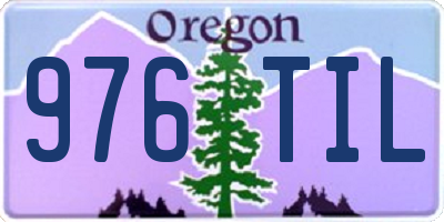 OR license plate 976TIL