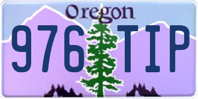 OR license plate 976TIP