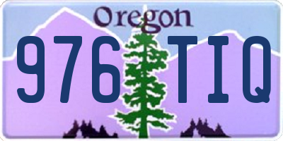 OR license plate 976TIQ