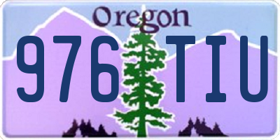 OR license plate 976TIU