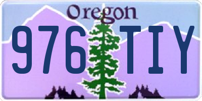 OR license plate 976TIY