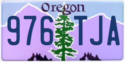 OR license plate 976TJA