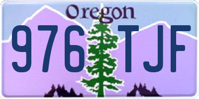 OR license plate 976TJF
