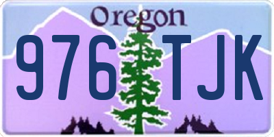 OR license plate 976TJK