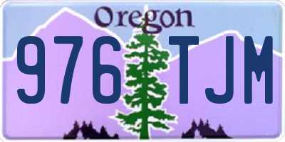 OR license plate 976TJM