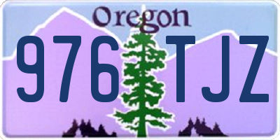 OR license plate 976TJZ