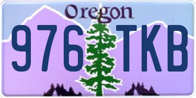 OR license plate 976TKB