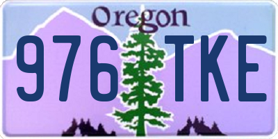 OR license plate 976TKE