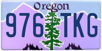 OR license plate 976TKG