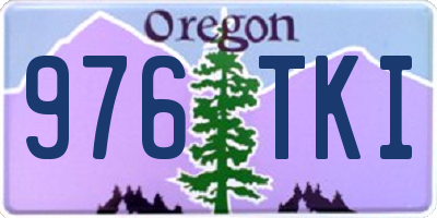 OR license plate 976TKI