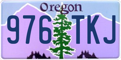 OR license plate 976TKJ