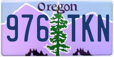 OR license plate 976TKN