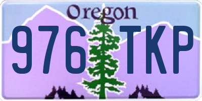 OR license plate 976TKP
