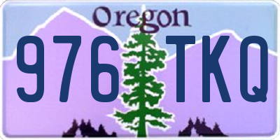 OR license plate 976TKQ