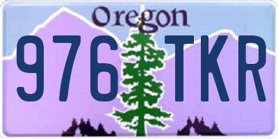 OR license plate 976TKR