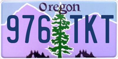 OR license plate 976TKT