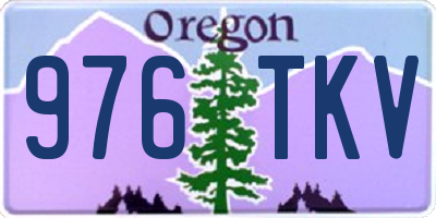 OR license plate 976TKV