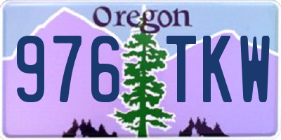 OR license plate 976TKW