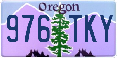 OR license plate 976TKY