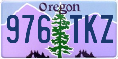 OR license plate 976TKZ