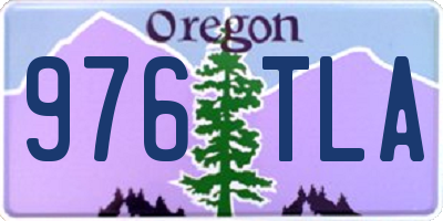 OR license plate 976TLA