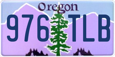 OR license plate 976TLB