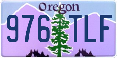 OR license plate 976TLF