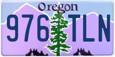 OR license plate 976TLN