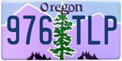 OR license plate 976TLP