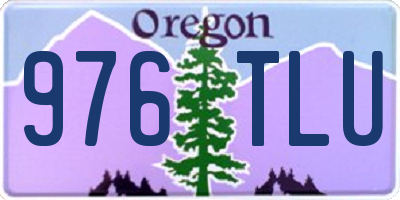 OR license plate 976TLU