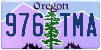 OR license plate 976TMA