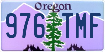 OR license plate 976TMF