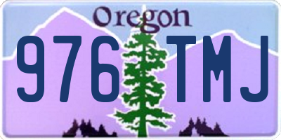 OR license plate 976TMJ