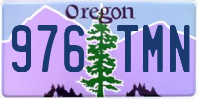 OR license plate 976TMN
