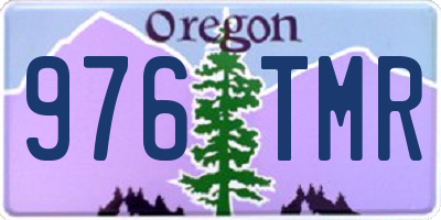 OR license plate 976TMR