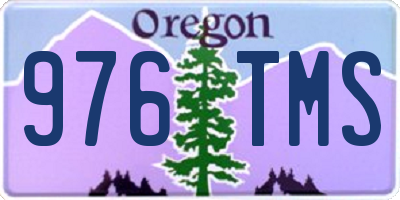 OR license plate 976TMS