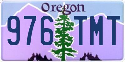 OR license plate 976TMT
