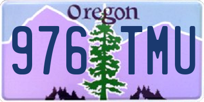 OR license plate 976TMU
