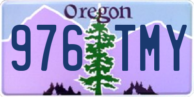 OR license plate 976TMY