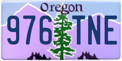 OR license plate 976TNE