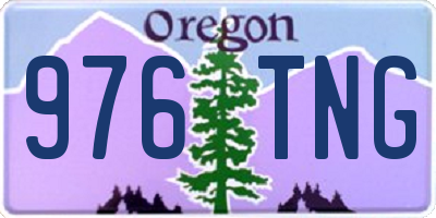 OR license plate 976TNG